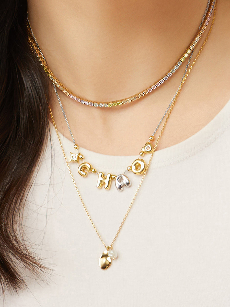 Silver Sliding Classic Chain Necklace | Wanderlust + Co