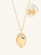 You Are Magic Gold Medallion Locket Necklace