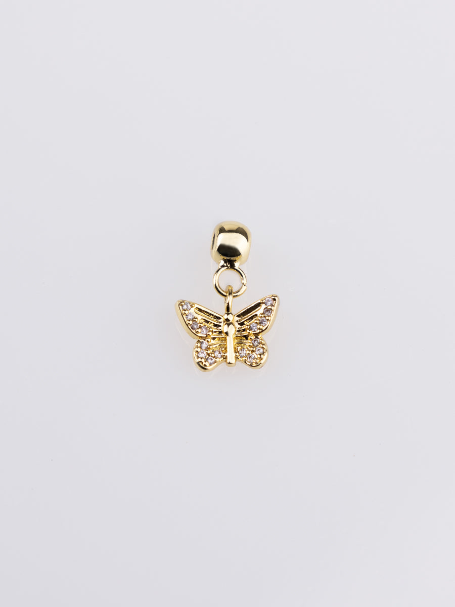 Butterfly Gold Drop Charm | Wanderlust + Co
