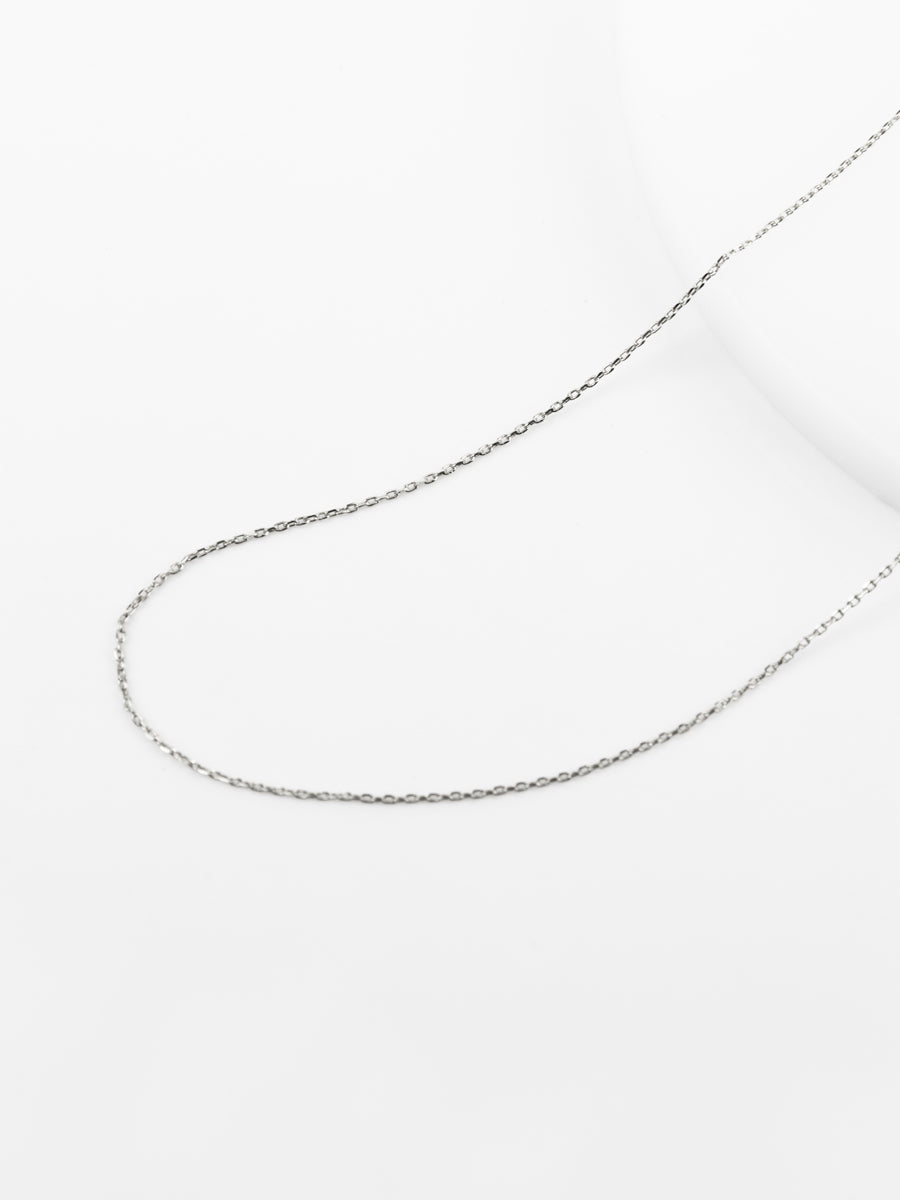 Silver Sliding Classic Chain Necklace | Wanderlust + Co