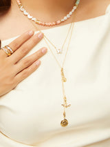 Lariat Gold Necklace
