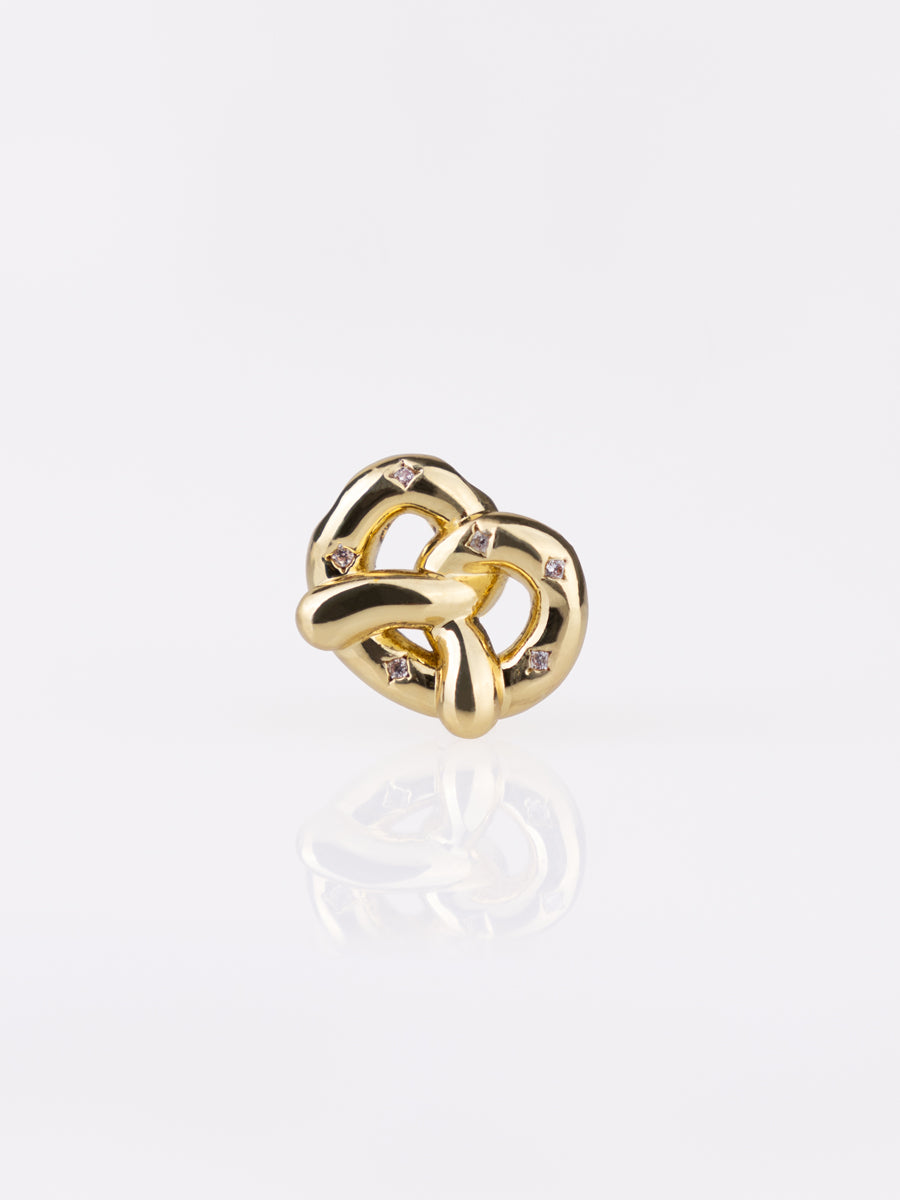 Pretzel Gold Charm | Wanderlust + Co
