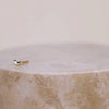 Crescent 14K Solid Gold Flat Back Earring Post