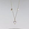 Heart Trio 14K Gold Vermeil Necklace