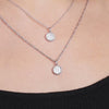 Gemini Zodiac Mother of Pearl 925 Sterling Silver Pendant