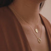 Engravable Oval Gold Necklace