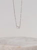 Cluster Diamond & Moonstone 14K Solid Gold Necklace | Wanderlust + Co