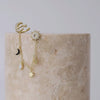 Cosmic Charms Gold Drop Chain Earring