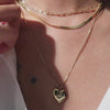 Heart Gold Locket Necklace