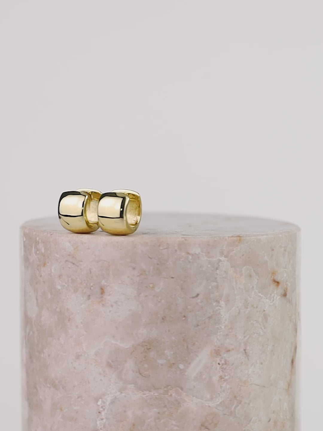 Classic Bold Gold 7mm Baby Huggie Earrings | Wanderlust + Co