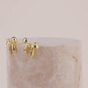 Bow Gold Stud Earrings | Wanderlust + Co