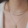 Figaro Link Chain 14K Gold Vermeil Necklace