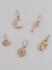 Diamond Lucky Cat 14K Solid Gold Charm