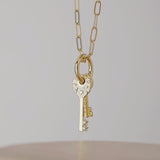 Cosmic Keys Gold Necklace | Wanderlust + Co
