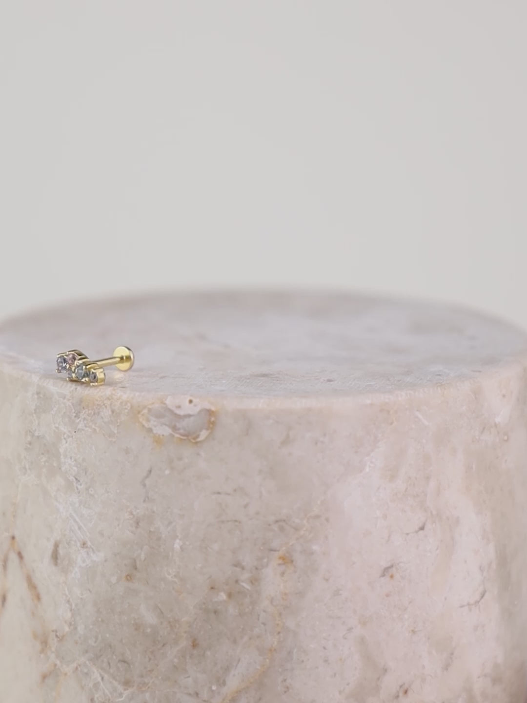 Aurora Rainbow & Gold Flat Back Earring | Wanderlust + Co