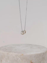 Double Link 14K Solid Gold Necklace | Wanderlust + Co