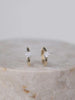 Floating Diamond 14K Solid Gold 10mm Huggie Earrings | Wanderlust + Co