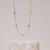 Pave 14K Gold Vermeil Petite Tennis Necklace | Wanderlust + Co