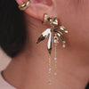 In Bloom Gold Drop Earrings