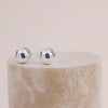 Dome Silver 11mm Earrings