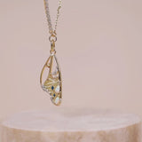 Butterfly Tennis Opal & Gold Necklace | Wanderlust + Co