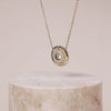 Sunlit Crescent Pearl & Gold Necklace