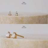 Teardrop Gold Stud Earrings | Wanderlust + Co