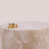 Double Pave Gold 9mm Ear Cuff | Wanderlust + Co