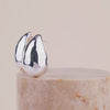 Teardrop Classic Silver 30mm Stud Earrings