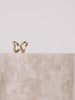 Scallop Pave Gold 8mm Baby Huggie Earrings | Wanderlust + Co
