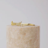 Breathe Gold Bangle | Wanderlust + Co