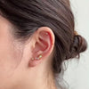 Marquise Diamante Gold Barbell Earring