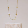 Pave 14K Gold Vermeil Petite Tennis Necklace