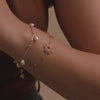 Sunlit Crescent Gold Bracelet