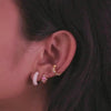 Heart Bezel Gold 9mm Ear Cuff