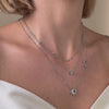 Multi Brilliant Bezel 925 Sterling Silver Necklace