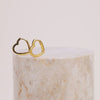Classic Heart Gold 12mm Huggie Earrings