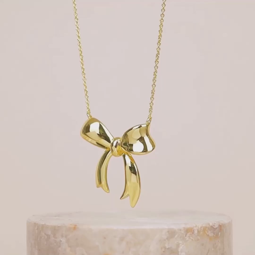Bow Gold Necklace | Wanderlust + Co