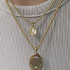 Leo Zodiac Mother of Pearl 14K Gold Vermeil Pendant