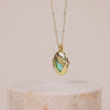 Healing Amazonite Gold Locket Necklace | Wanderlust + Co