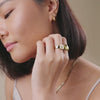 Flow 14K Gold Vermeil Dome Ring