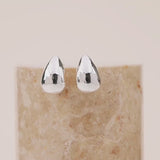 Teardrop Classic Silver 20mm Stud Earrings | Wanderlust + Co