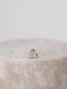 Diamond & Moonstone 14K Solid Gold Flat Back Earring