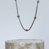 Heart Pave 925 Sterling Silver Petite Tennis Necklace