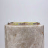 Rainbow Baguette 14K Gold Vermeil Bangle