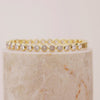 Brilliant Bezel 14K Gold Vermeil Bangle
