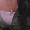 Aura Amazonite Silver Locket Necklace