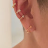 In The Stars Gold Huggie Earrings