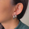 Hailey Petite Hoop 11mm Silver Earrings