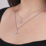 Zodiac Mother of Pearl 925 Sterling Silver Pendant | Wanderlust + Co